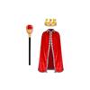 Costume Accessories Set - Soft, Cape and Scepter for Stage Performance and Role Play