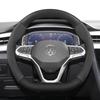 AABGI1 Suitable for Volkswagen Suede Matte Carbon Fiber Texture Steering Wheel Cover Suitable for Polo Golf 5 6 7 up Gol Volante Scirocco Passat