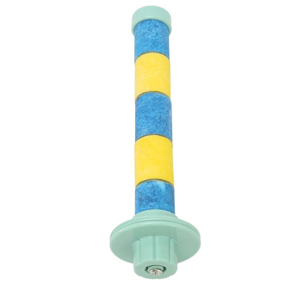 Metal Core Quartz Sand Perch Knurled Nut Gap-Free Gaskets Parrot Beak Trimmer Stable Grinding Safe Design Bird Cage Perch