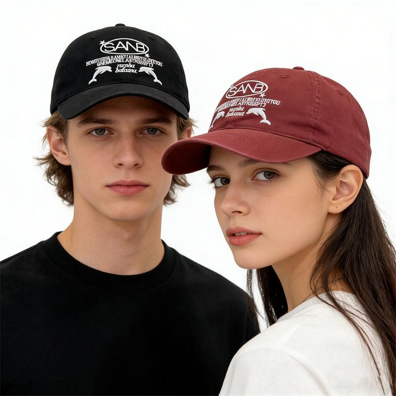 Men Women Baseball Cap Spring Summer Snapback Hats Dolphin Letter Embroidery Hip-Hop Cap Adult Sport Sunhat Casual Visor Dad Hat