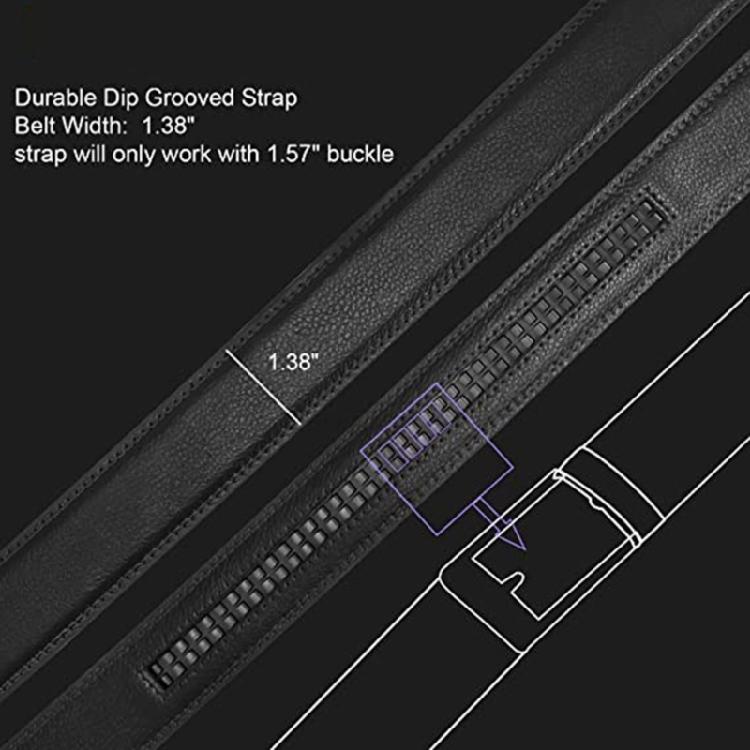 Kein Schnallen Gürtel Ledergürtel Ohne Schnalle Für Männer Männer Hüftband Hosen Gürtel