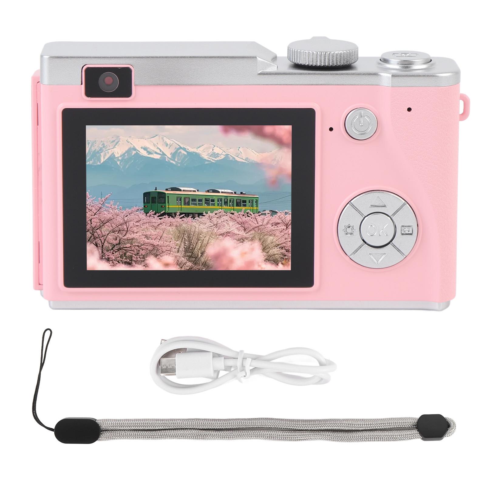 

Digital Camera 2.4inch IPS Screen 4K 64MP 16X Digital Zoom Fill Light Anti Shake Compact Camera for without TF card