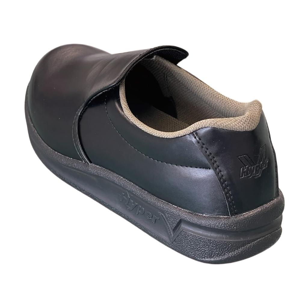 Nissin Rubber Hyper V Work No Toe Size #5000 Shoes, Oil-Resistant, Non-Slip, Lightweight, Cap, Black, 26.5