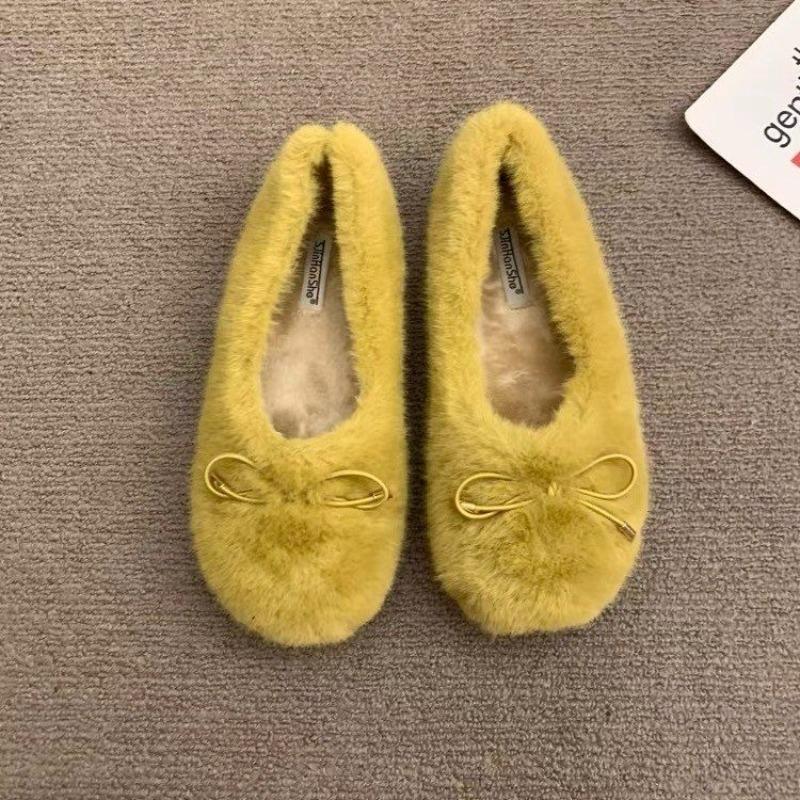 

Fashion New Fashion Women s Shoes Flats Low Heels Casual Female Sneakers Slip-on Loafers Fur Round Toe Shallow Mouth Boat Slip on Winter 35