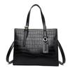Stylish Minimalist Large Tote Bag For Women With Crocodile Pattern For Daily Use