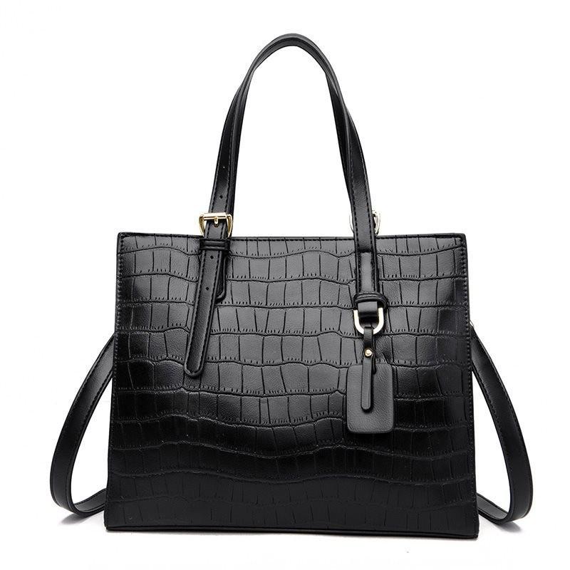 Stylish Minimalist Large Tote Bag For Women With Crocodile Pattern For Daily Use