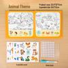 Children's Reusable Graffiti Quiet Book: Animals & Transportation Educational Toy for Toddlers