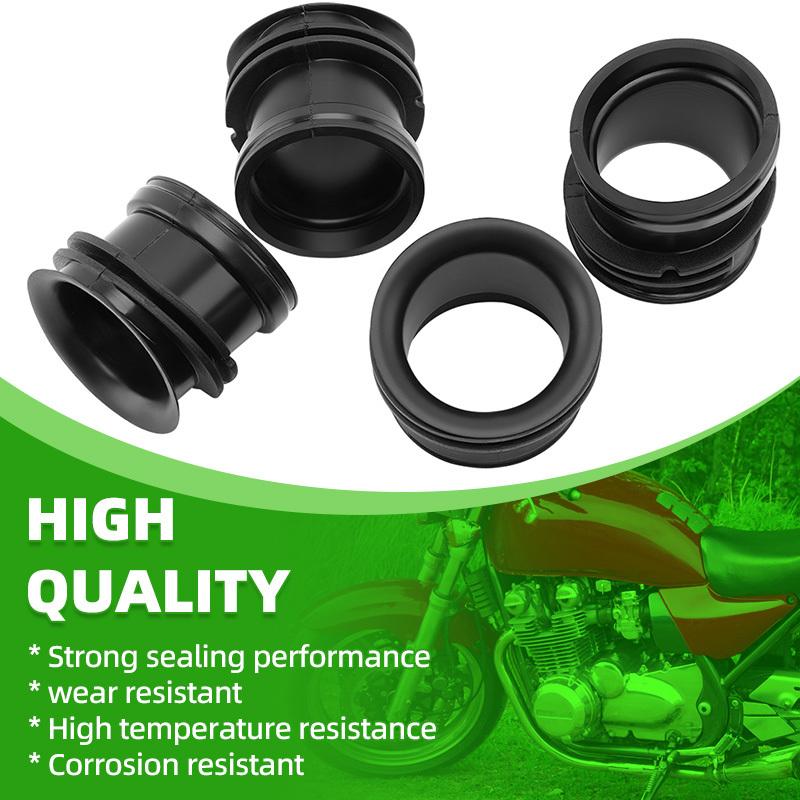 4 Stück Motorrad Gelenk Luftfilter Gummi für Kawasaki ZL 400 ZR 400 ZX 400 ZX 500 ZL 600 ZX 600 ZR 550 ZR 750 Zephyr Eliminator