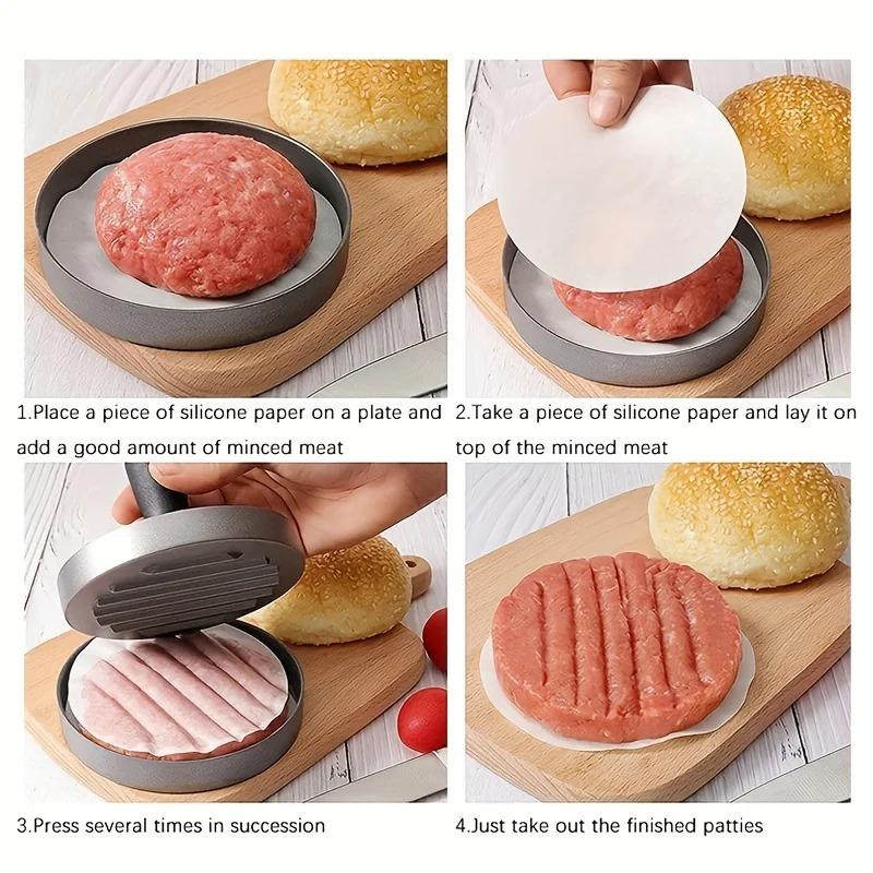 Runde Burgerform Burgerpresse Antihaft-Fleischkuchenmaschine Home Food Form Set Kleines Werkzeug Hamburgerpresse Set
