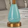 Bedroom Ceramic Table Lamp Bedside Table Room Living Room Decoration Study Retro Lighting Remote Control Desk Lamp E27 Bulb