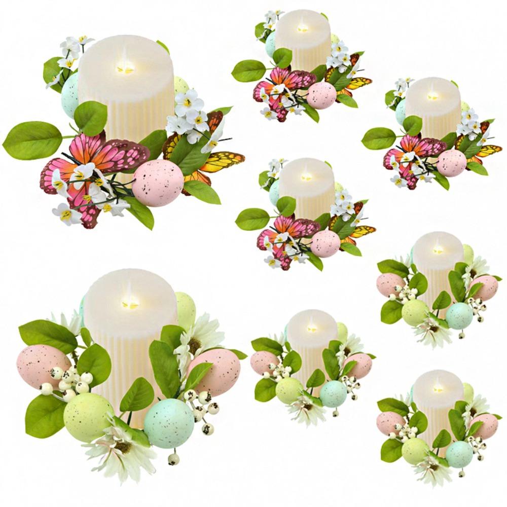 Oster-Hängegirlande Frühlings-Hängeblumen-Ranke Ostereier-GirlandeGirlande Rustikaler Frühling Sommer-Kranz für Osterparty-Zubehör