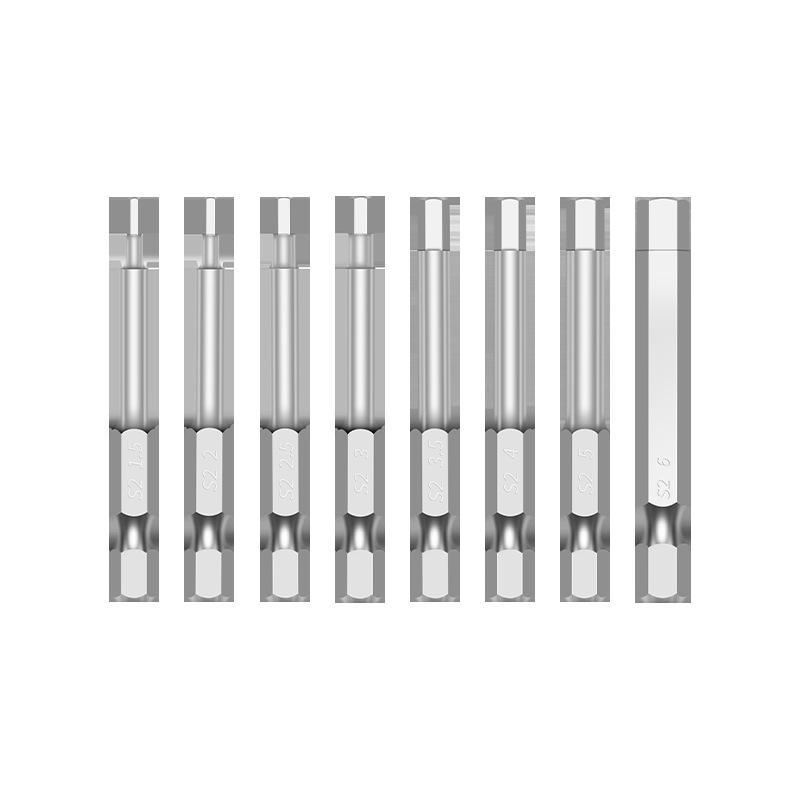 Alloy Steel Magnetic Hexagon Electric & Air Screwdriver Bit Set