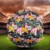 Demon Slayer Print Size 5 Soccer Ball, Standard Match Football for Sports Game and Team Practice, Ideal Gift for Soccer Fans