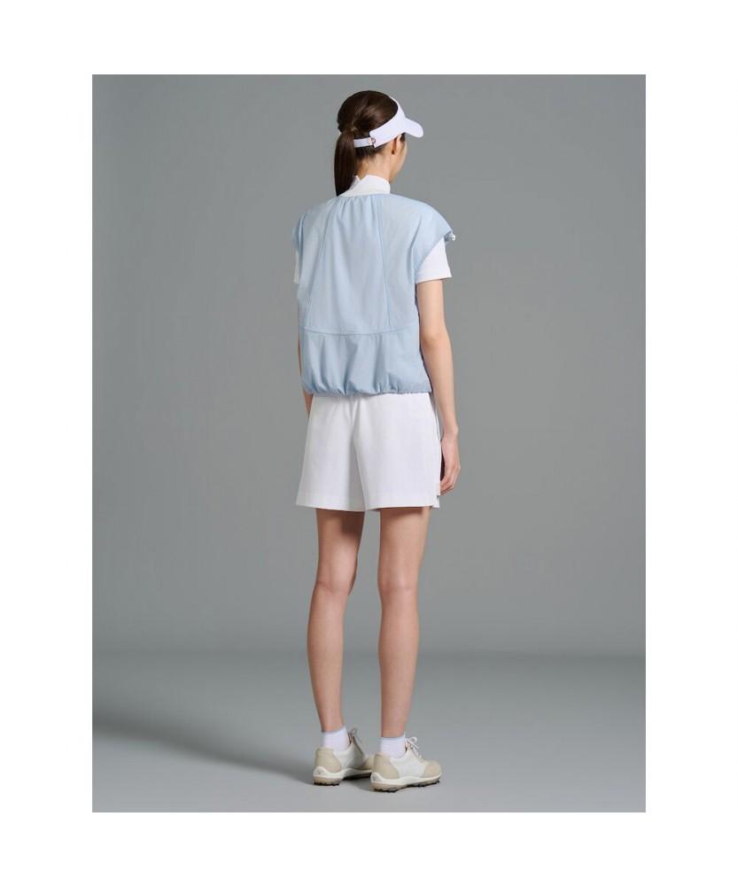 Beanpole Golf [B_Under] Women'S Blouson-Fit Layering Zip-Up Vest - Sky Blue