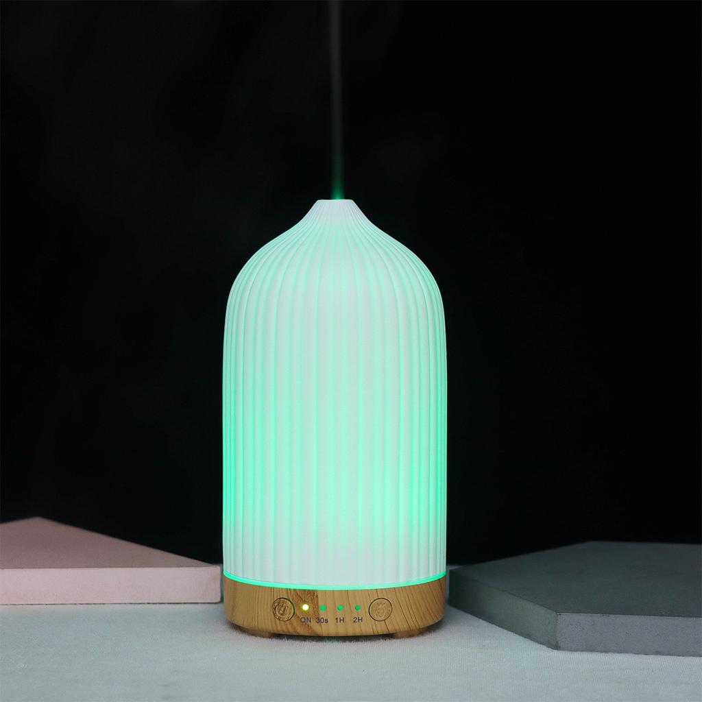 Imitation Keramik Streifen Aroma Diffusor, USB Aroma Diffusor, Vase mit farbigem Licht Luftbefeuchter, Öl Maschine.