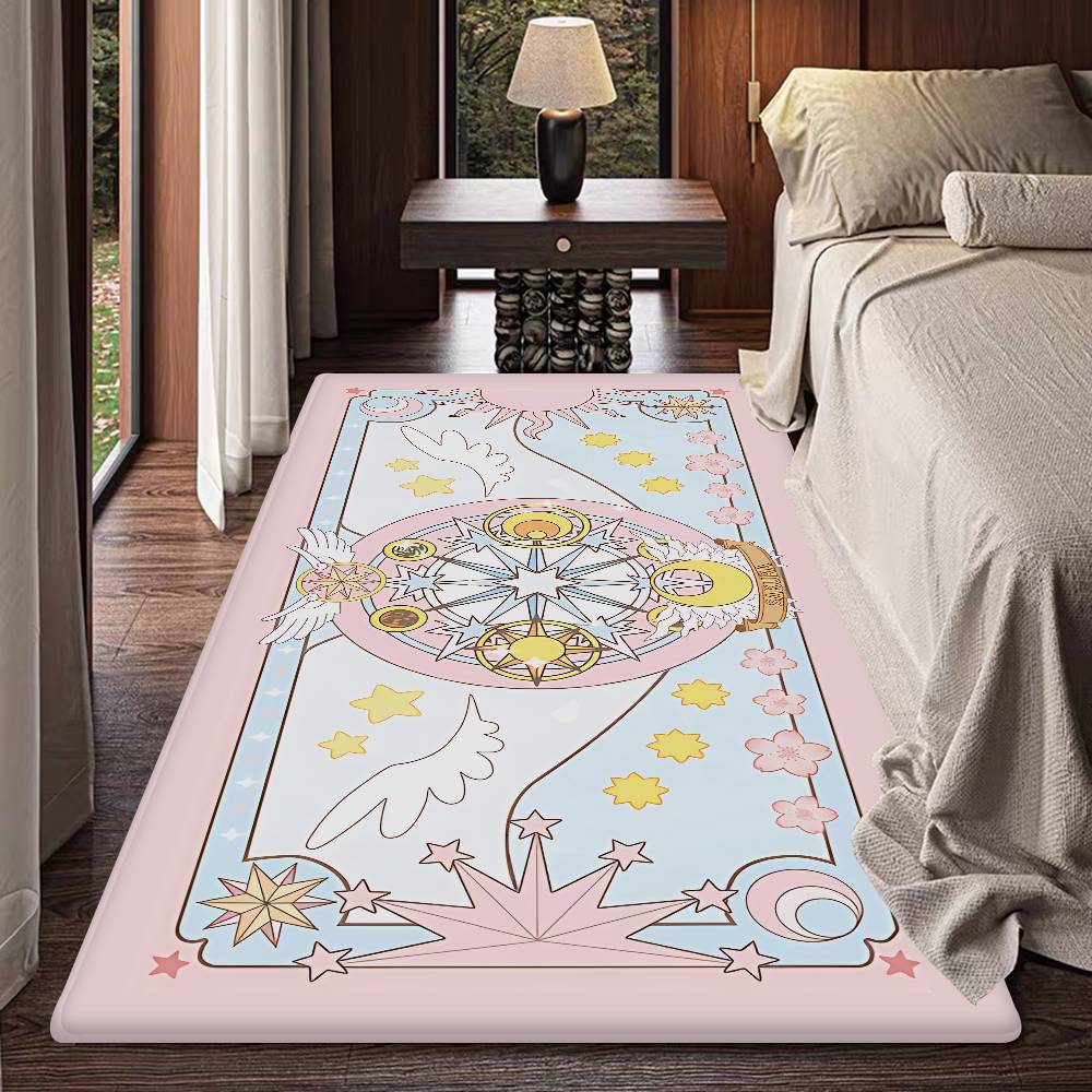 C-Cardcaptor Sakura Floor Mat INS Style Soft Bedroom Floor House Laundry Room Mat Anti-skid Household Carpets