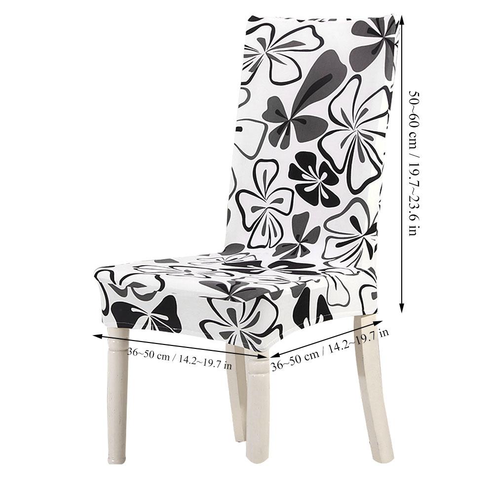 Elastische Stuhlhusse mit Polyesterdruck, abnehmbare Schutzhüllen für Zuhause, Hochzeit, Hotel