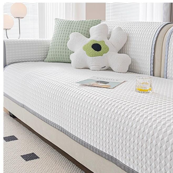 Ice Silk Sofa Cushion, Non-Slip, Advanced Sense, Summer Mat, Seat Cushion, Anti-Cat Paw, Non-Hair Sofa Cover, Cloth Cover, Cool Cushion