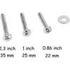 4 Pack 40 Mm Diamond Shaped Glass Crystal Knobs with 3 Size Screws for Cabine