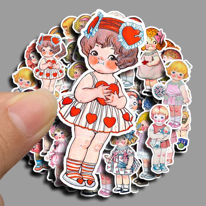 60 Cute Japanese Style Loli Manor Stickers for Phone, Suitcase, Tablet - Waterproof Decorations