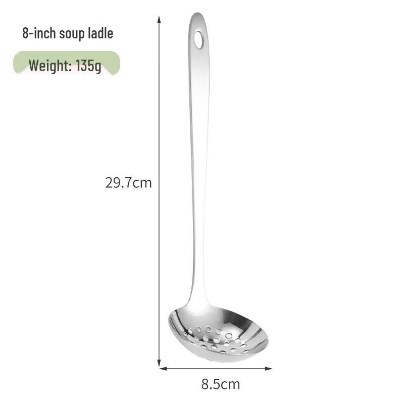 Wutuo Stainless Steel Long Handle Slotted Spoon Set