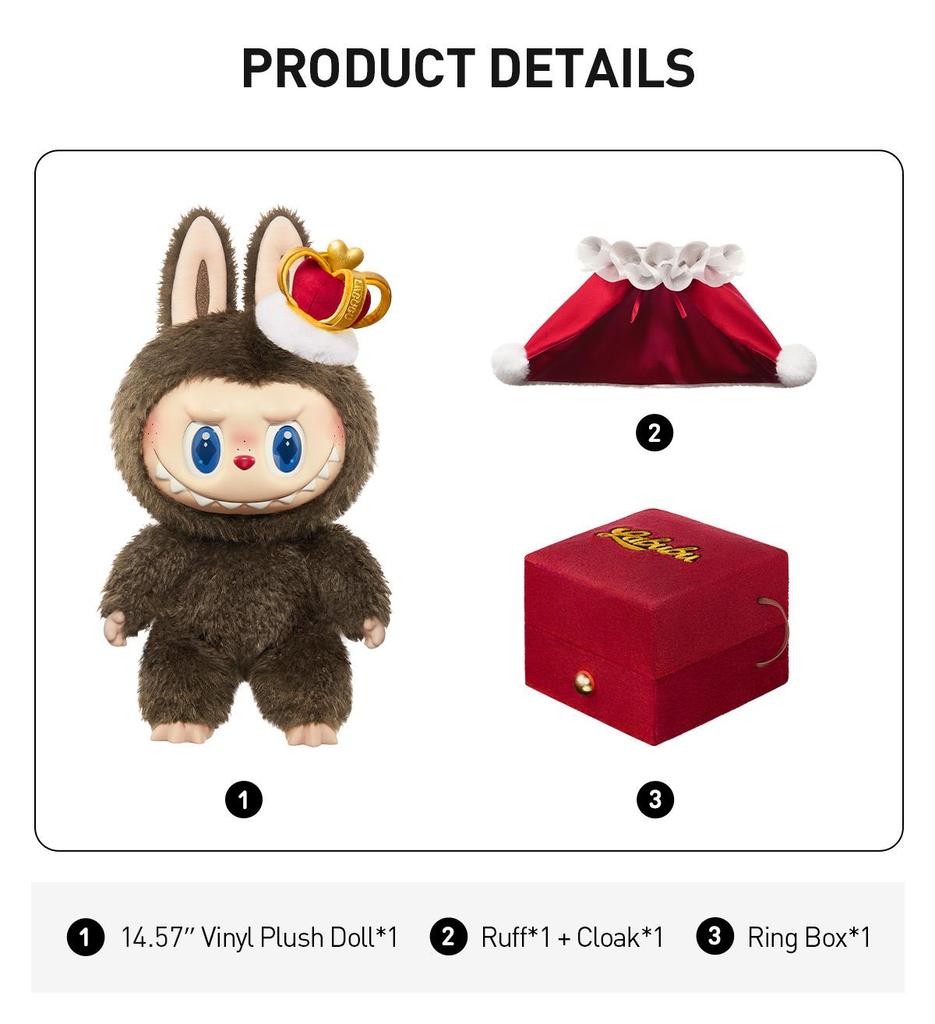 POP MART Labubu The Monsters Let's Checkmate Series-Vinyl Plush Doll