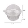 100 Pezzi Trasparenti Singoli Portatorte Cupcake Muffin Cupole Portabicchieri Scatole di Plastica