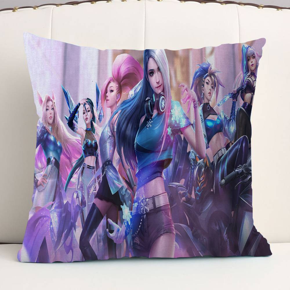 LOL KDA ALL OUT Cushion Cover Decorative Pillow Sofa Home Decor case pillow cases