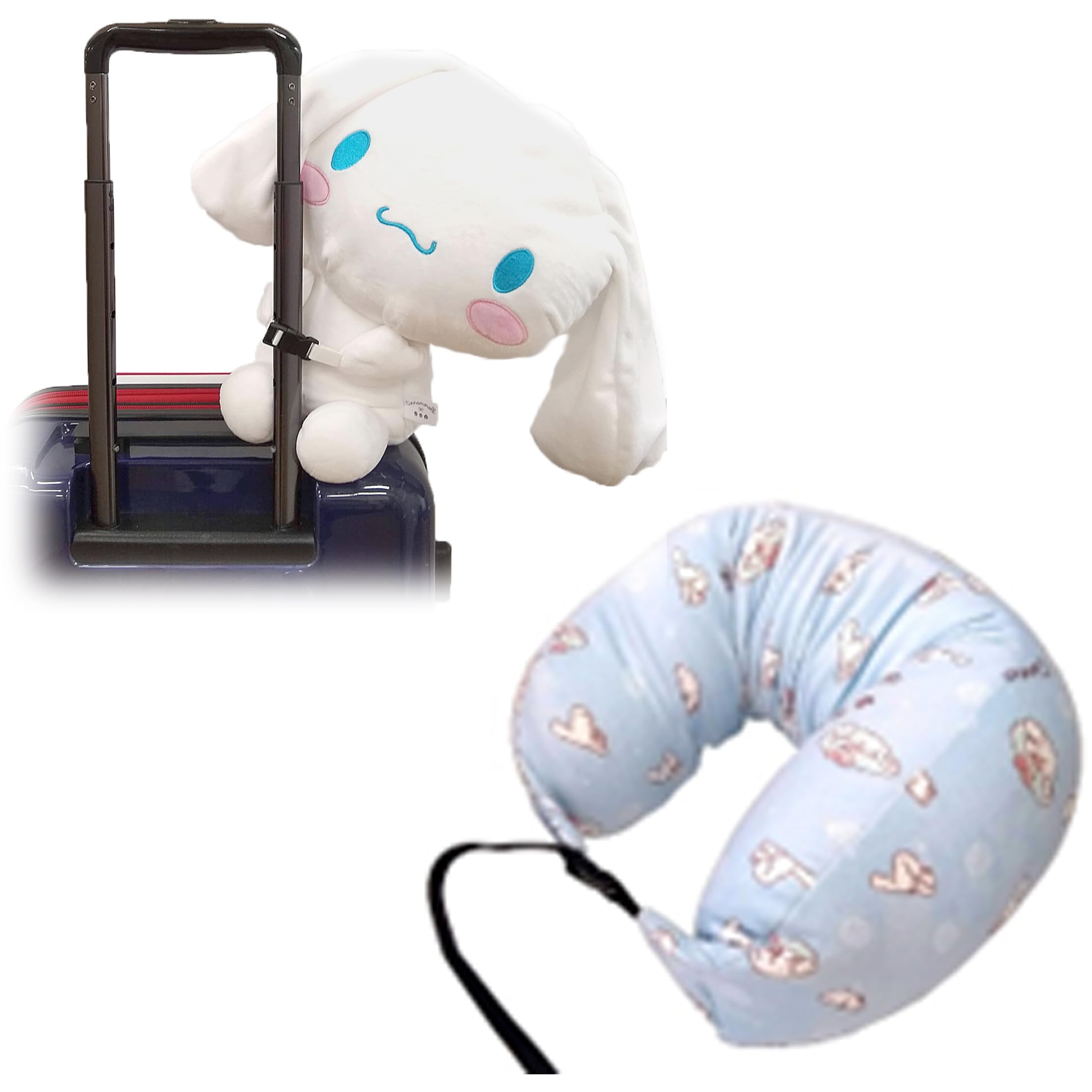 

Дорожная подушка для шеи Sanrio, Надувная подушка с микрогранулами, Пушистая, Выворачивается наизнанку, Превращается в милого персонажа, Возьми меня! корица