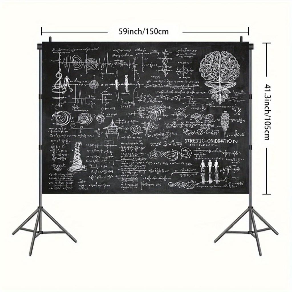 1pc 2D Science Lab Chemistry Theme Party Backdrop Banner-Durable For Birthday Anniversary Graduation Ceremony Wedding -Multi Purpose