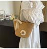 Large Capacity Hand-Woven Tote, Crossbody Bag Women Holiday Bag, Handbag Soft, Ideal Holidays, Beach Commuting