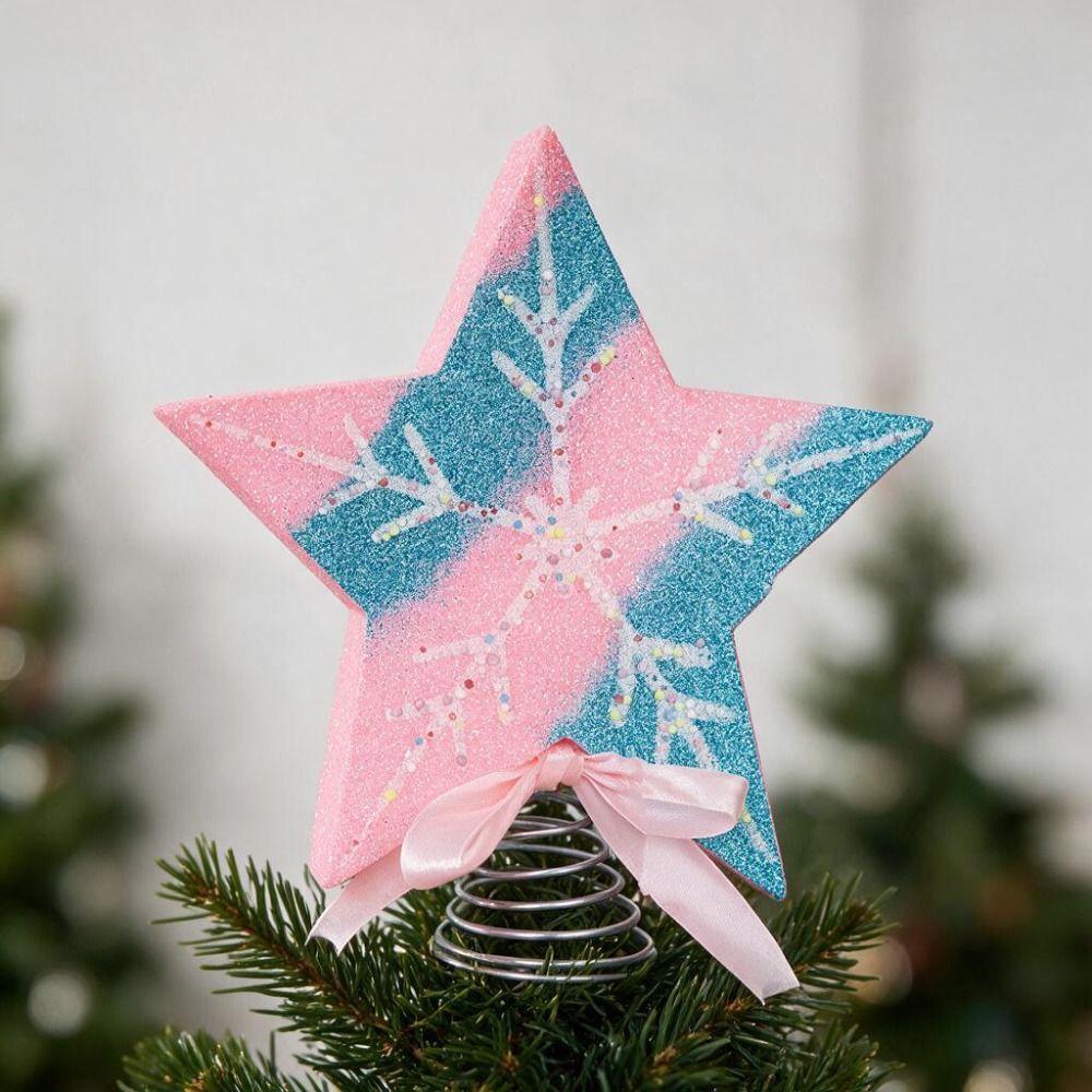Romantic Candy Christmas Tree Topper Colorful Icing Design Festival Party Scene Decoration Mall