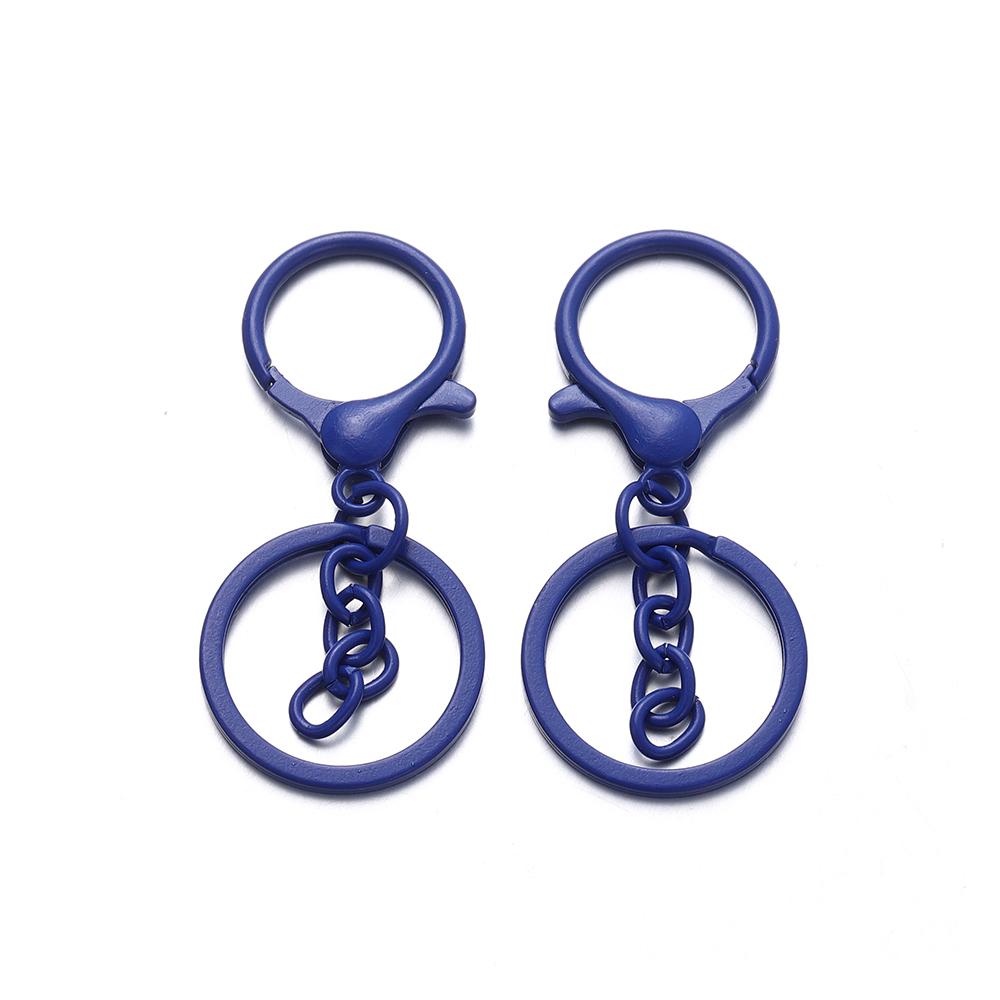5Pcs/Lot Colorful 30mm Keyring Lobster Clasp Hook Connectors for DIY Keychain Connector Key Ring Jewelry Making Accessories