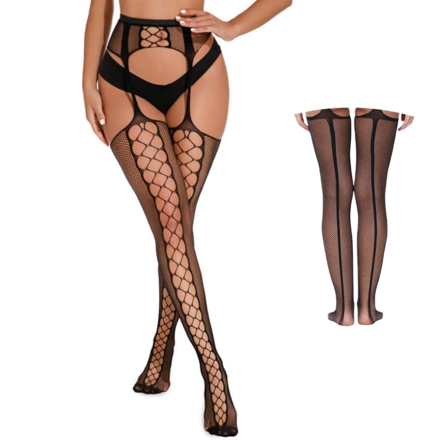 

New Lace Thin Stockings Woman Elastic Thigh High Light Long Socks Plus Size Comfortable Light Silk Summer Cold Stocking 3Xl One Size