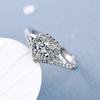 New 925 Sterling Silver Ring Heart Adjustable Simplicity Fashion Exquisite Student Girlfriend Jewelry Accessories Wedding Party
