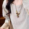 Bohemian Ceramic Necklace: Vintage Ethnic Long Sweater Chain & Zen Choker