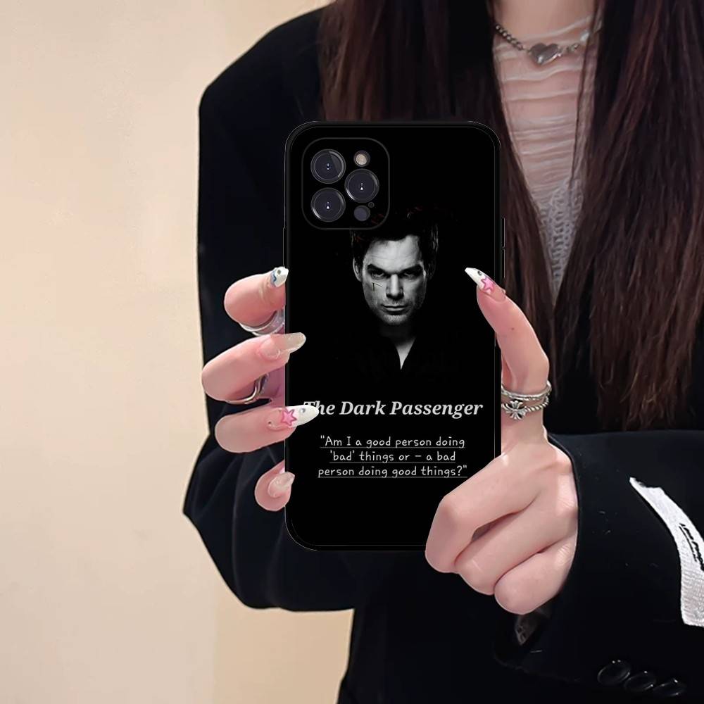 Dexter Morgan For IPhone 17 16 15 14 13 12 11 Pro Max Plus Shockproof Black Soft Phone Cover