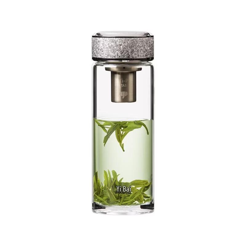 WANXIANG Single-Layer Titanium Silver Antibacterial Glass Cup