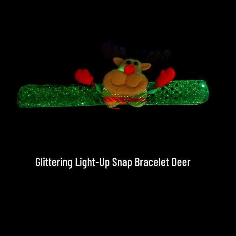Christmas Luminous Snap Bracelets for Kids