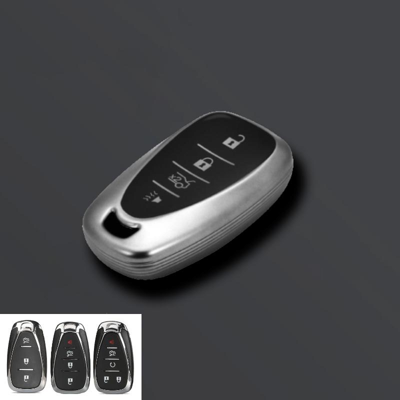 Grey Tpu Car Key Cover Case For Chevrolet Onix Equino Orlando Cruze Spark Sonic Camaro Volt Bolt Trax Malibu Blazer Traverse