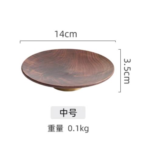 High Footed Fruit Plate Wooden Tea Tray Dried Fruit Snack Tray Dessert Plate Fruit Bowl Sushi Plates Cake Pan Dim Sum Dish
