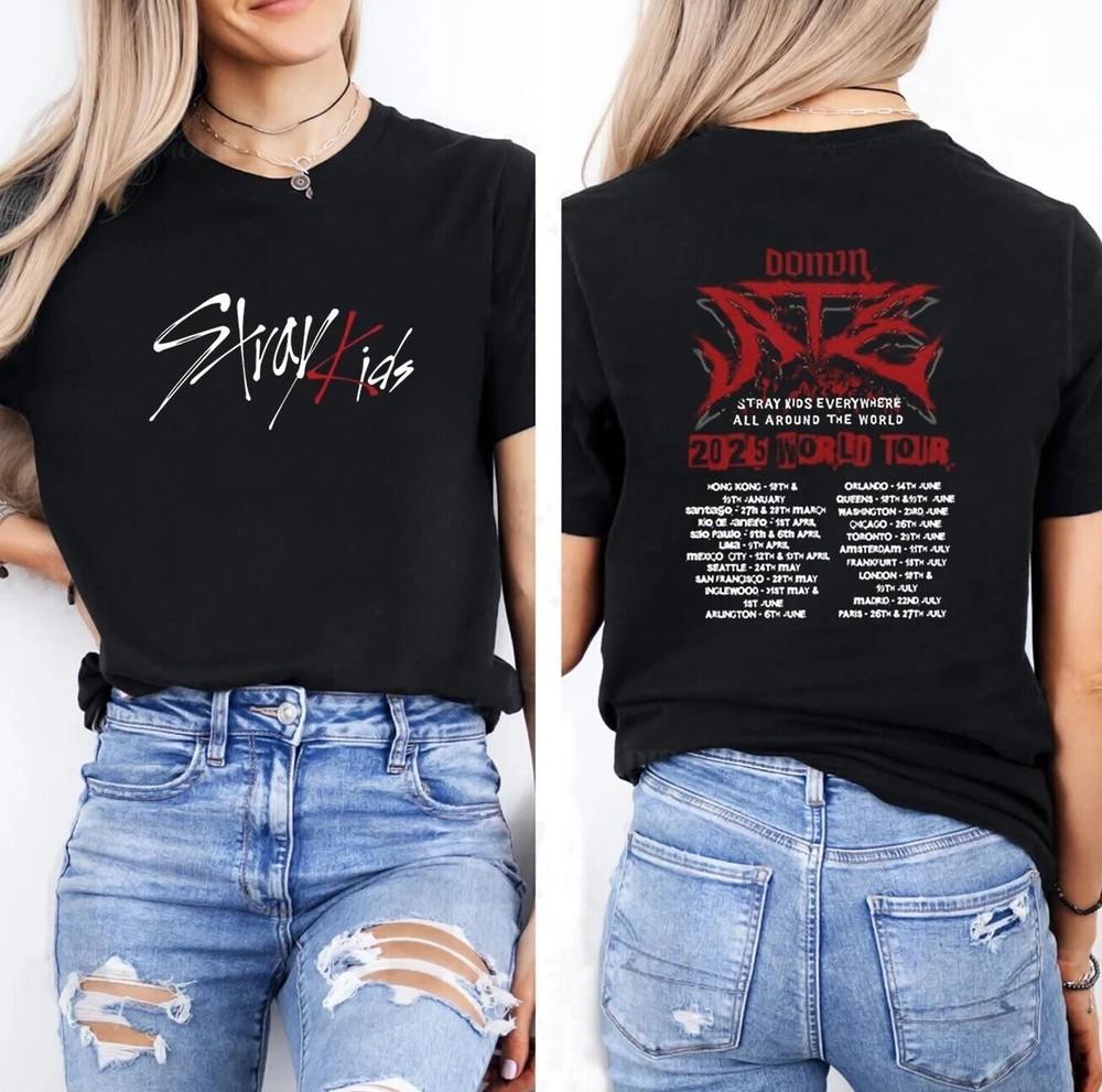 

Stray Kids DOMINATE Tour 2025 Унисекс Концертный Мерч SKZ Фан Унисекс Футболка S