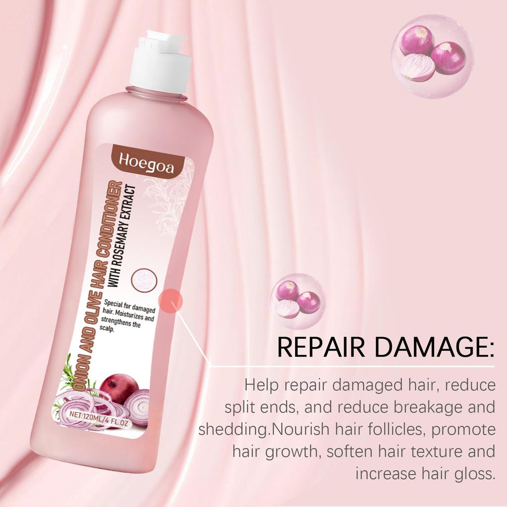 Hoegoa Onion Rosemary Shampoo Set Nourish & Repair Dry & Frizzy Smooth & Shine Conditioning Set