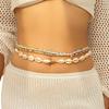 Summer Beach Coloful Beads Waist Chain Jewelry Sets for Women Multi-layered Beaded Belly Chain Sexy Bikini Sexy Shell Waist Bead