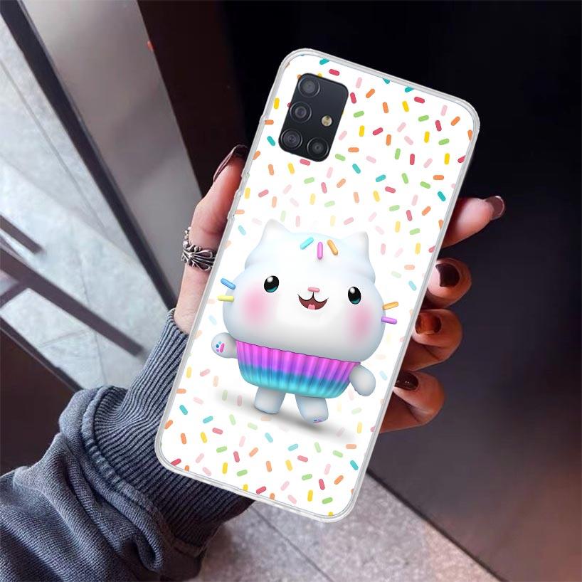 Cartoon Gabbys Dollhouse Phone Case For Samsung Galaxy A12 A52S A42 A32 A22 A51 A50 Note 20 Ultra 10 S10 Plus A71 A70 A31 A30 A1