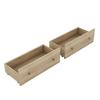 Doppelbett Holzbett 160x200cm, Stauraumbett mit 2 Schubladen und Ablagefach, Funktionsbett mit Lattenrost, Ohne Matratze