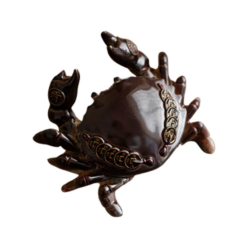 

Realistic Lucky Crabs Sculpture Ornament That Changes Color With Temperature Ideal For Tea Lover And Home Decors Gift 1