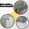 Condiment Server Stainless Steel Kitchen Organizer Tray Seasoning Box Dispenser Spice Container