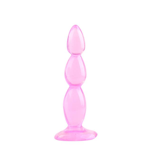 Soft Anal Dildo Butt Plug Prostate Massager Adult Gay Phalluses Anal Plug Beads G-spot Erotic Sex Toys For Men Women