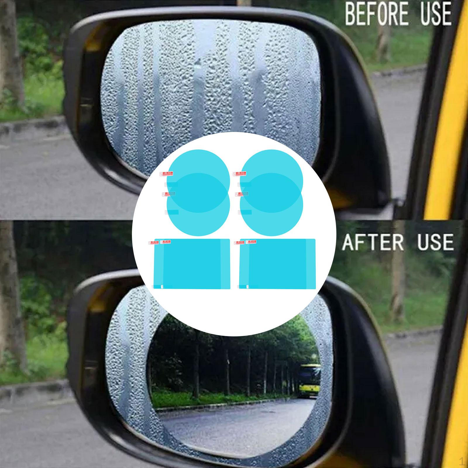 8x Car Rearview Mirror Rain Film for Mirrors Clear Anti Fog Scratch Side View